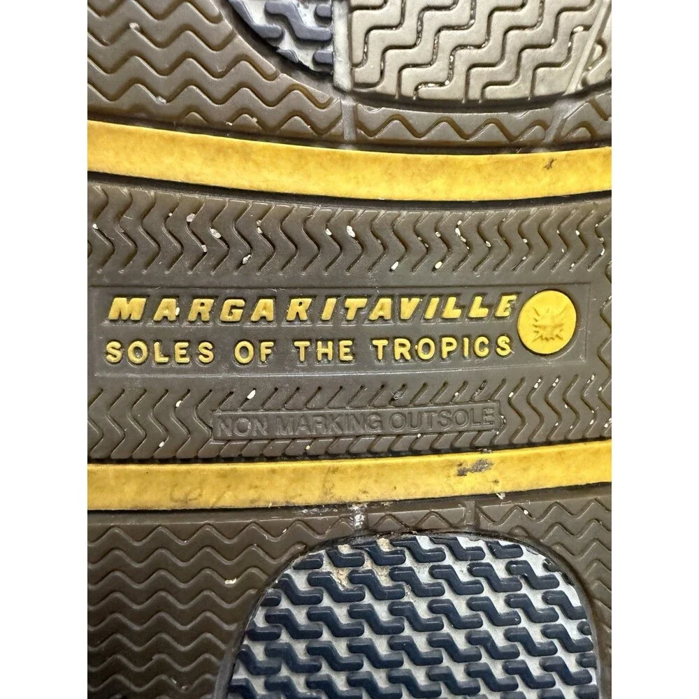 Margaritaville Sailabration Sandals Flip Flops Beach Pool Blue Yellow 12